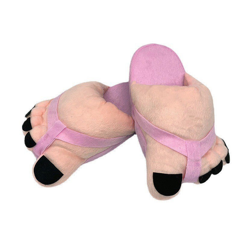 Hjemix | Morsomme fotplush novitetssandaler