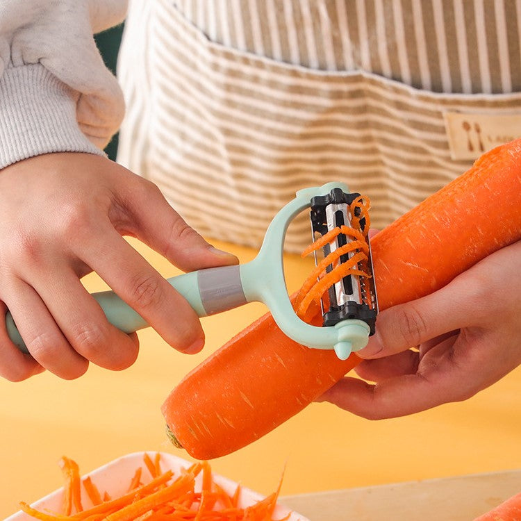 Hjemix | Rustfritt stål 3-i-1 multifunksjonell skrellekniv