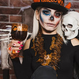 Hjemix | LED Lyskilde Halloween Glødende Ring - Sett med 50stk
