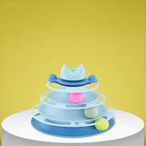 Hjemix | Deilig interaktiv sirkelbane med bevegelige baller kattehøytaler for avslapning