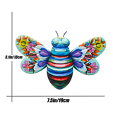Hjemix | Iron Bee Art Sculpture Hengende Veggdekorasjoner for Hage