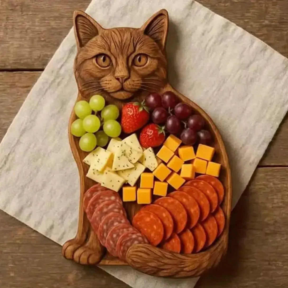 Hjemix | Katt-formet Charcuterie Fat