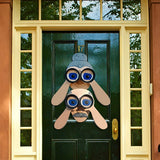 Hjemix | Gjerde Dekorasjon Nysgjerrig Gammel Mann og Kvinne Hage Gårds Kunst