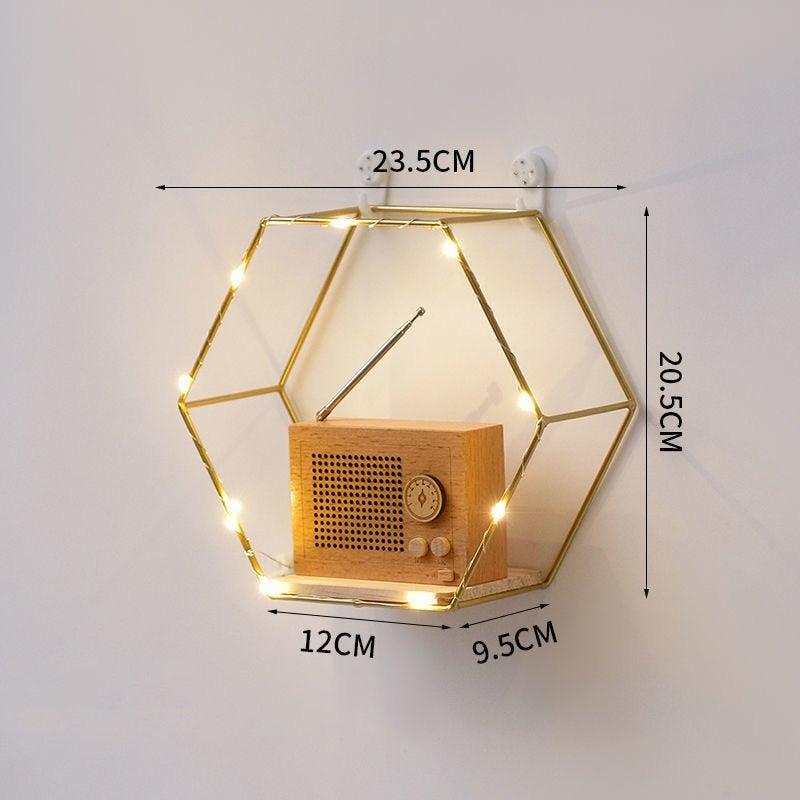 Hjemix | Unik heksagonal veggpotteholder ferie