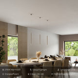 Hjemix | RayAura Minimalistisk LED Pendellampe | Moderne Design | Elegant Taklampe for Stue & Kontor