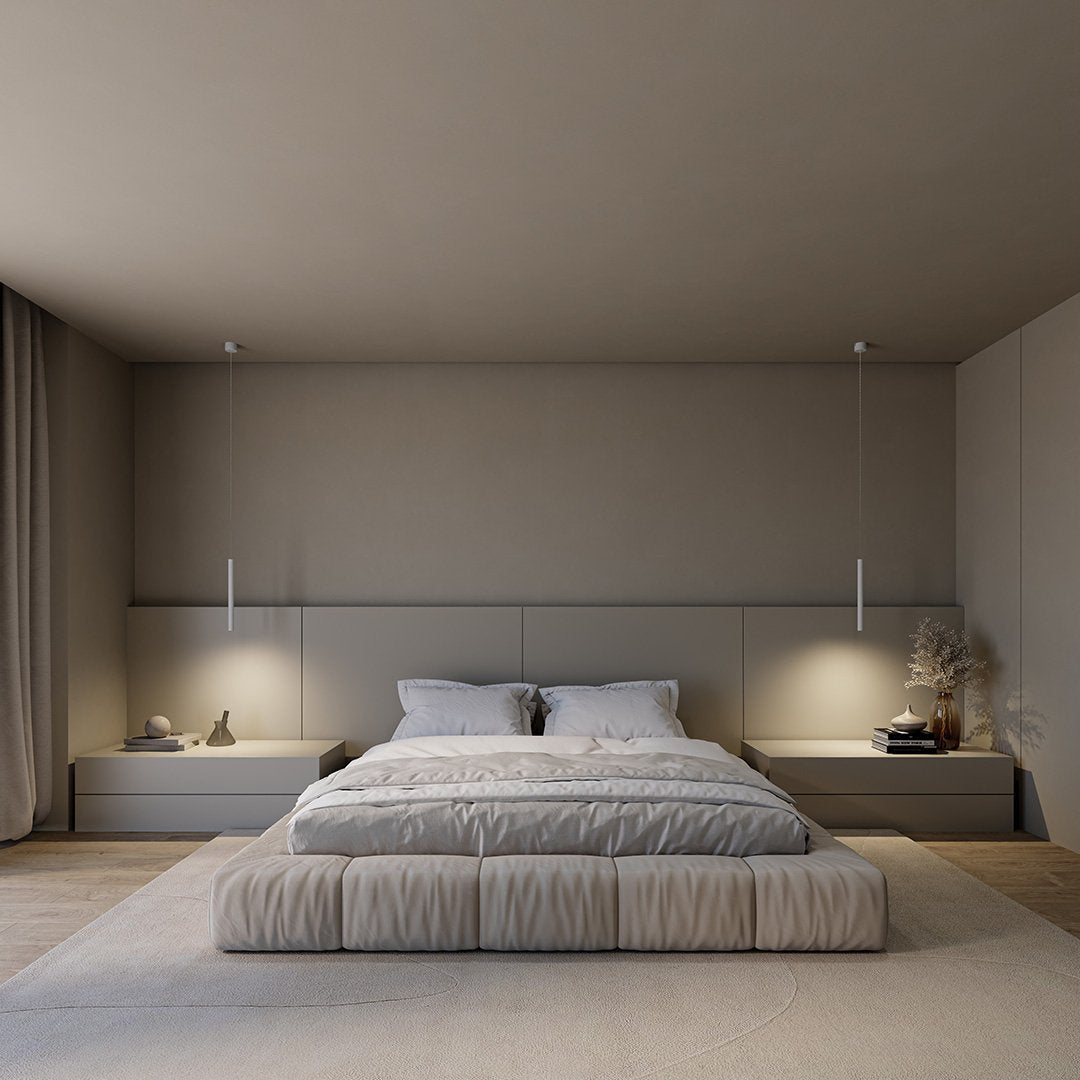 Hjemix | RayAura Minimalistisk LED Pendellampe | Moderne Design | Elegant Taklampe for Stue & Kontor