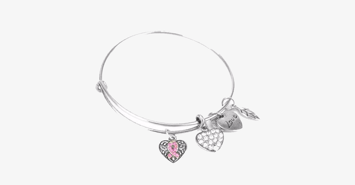 Hjemix | Rosa Sløyfe Charm Armbånd