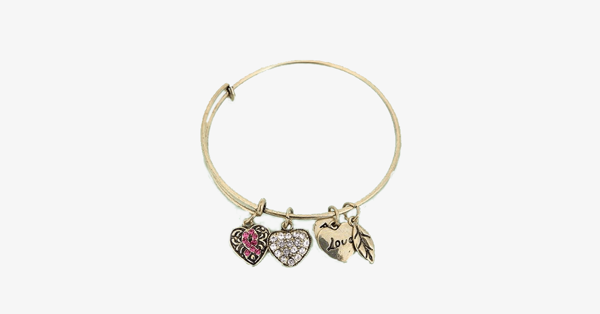 Hjemix | Rosa Sløyfe Charm Armbånd