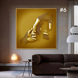 Hjemix | Figurstatue av metall Kunst Veggdekorasjon