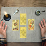 Hjemix | Utforsk den mystiske verden av tarot Gullfarget tarot