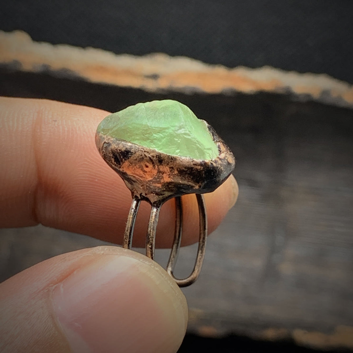 Hjemix | Naturlig Ubehandlet Fødselsten Ring - Selina