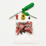 Hjemix | Tubeless Dekkplugg Reparasjonssett for Bil, Motorsykkel, ATV, Jeep, Lastebil, & Traktor