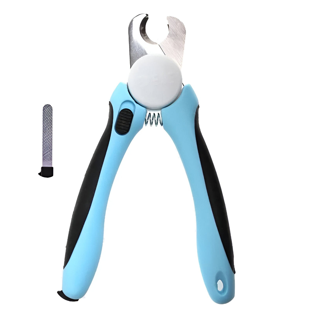 Hjemix | Rustfritt Stål Kjæledyr Negl Klippere med Sikkerhetsbeskyttelse og Gratis Neglefil - Perfekt for Middels og Store Hunder