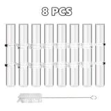 Hjemix | Fleksible Blomster Vaser med Hengsler | Moderne Glassrør Vase