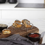 Hjemix | 11-delt 8-tommers Air Fryer tilbehørsett - Kompatibel med 3,7QT - 6,8QT Air Fryer, BPA-fri, oppvaskmaskin sikker, non-stick med kokebok