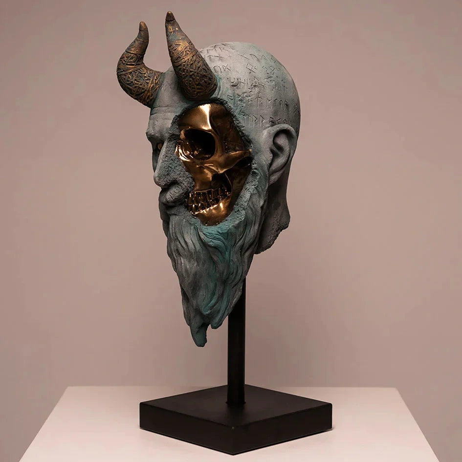 Hjemix | Mimir Hodeskalle Statue