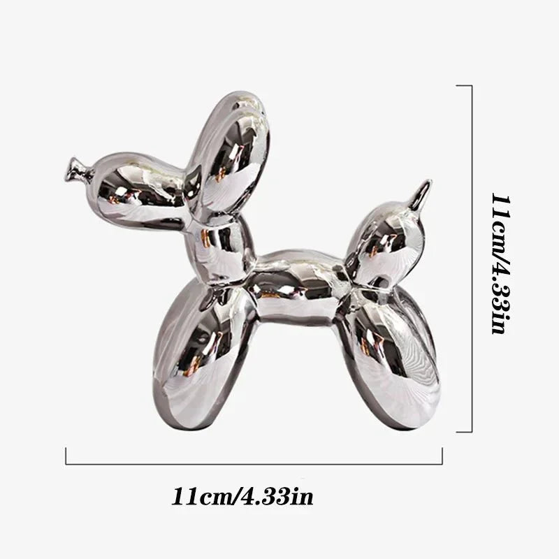 Hjemix | Keramisk Glansaktig Ballonghund Ornament