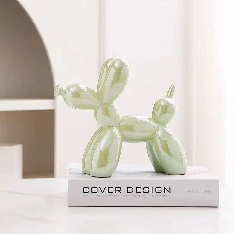 Hjemix | Keramisk Glansaktig Ballonghund Ornament