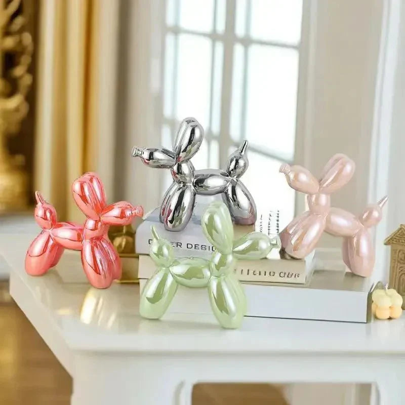 Hjemix | Keramisk Glansaktig Ballonghund Ornament
