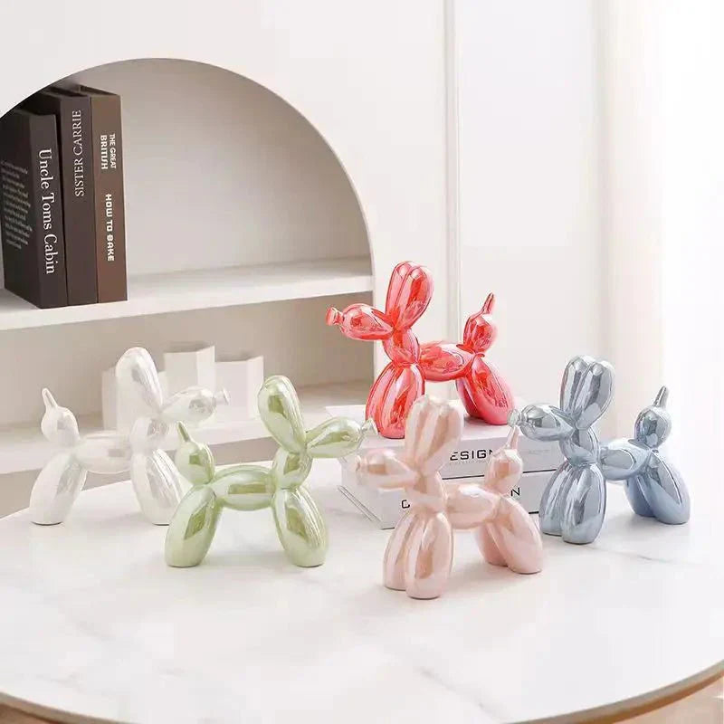 Hjemix | Keramisk Glansaktig Ballonghund Ornament