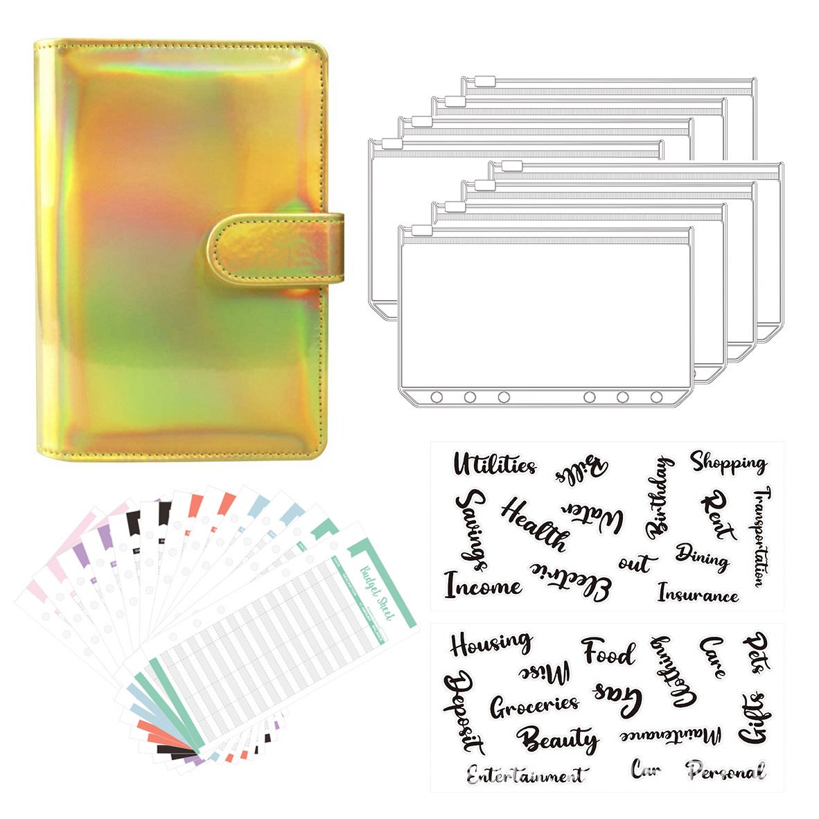Hjemix | Budsjettpermanentbok med kontanter konvolutter