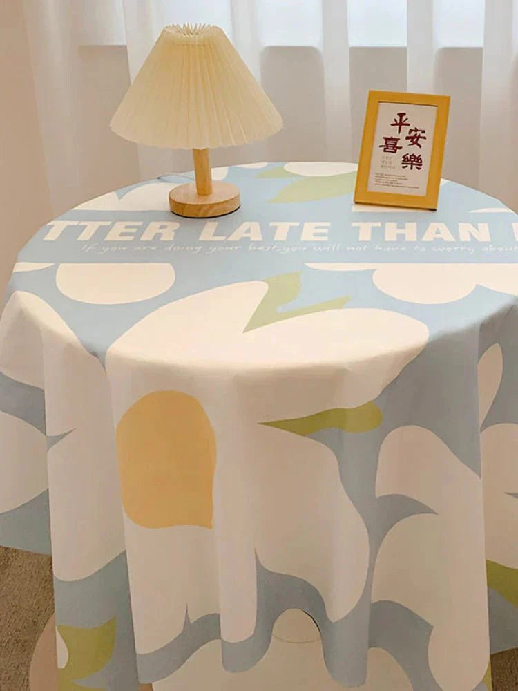 Hjemix | Rutete Design Rund Bomull Duken