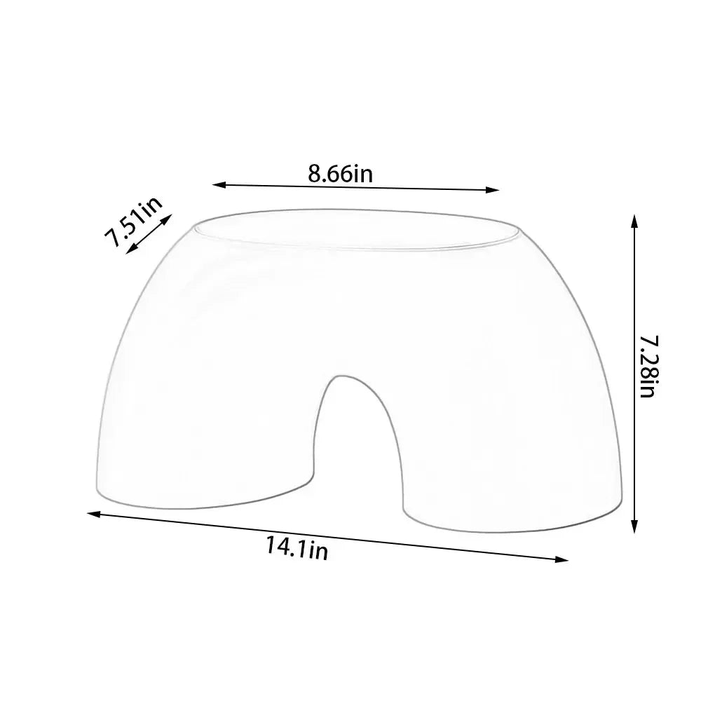 Hjemix | Barns plast regnbueformet krakk