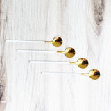 Hjemix | Trendy espresso- og dessertskje-sett med 4 deler