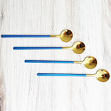 Hjemix | Trendy espresso- og dessertskje-sett med 4 deler