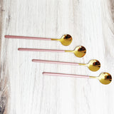 Hjemix | Trendy espresso- og dessertskje-sett med 4 deler