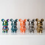 Hjemix | Fargerik Keramikk Bjørn Skulptur og Statue Sparegris Skrivebords Ornament