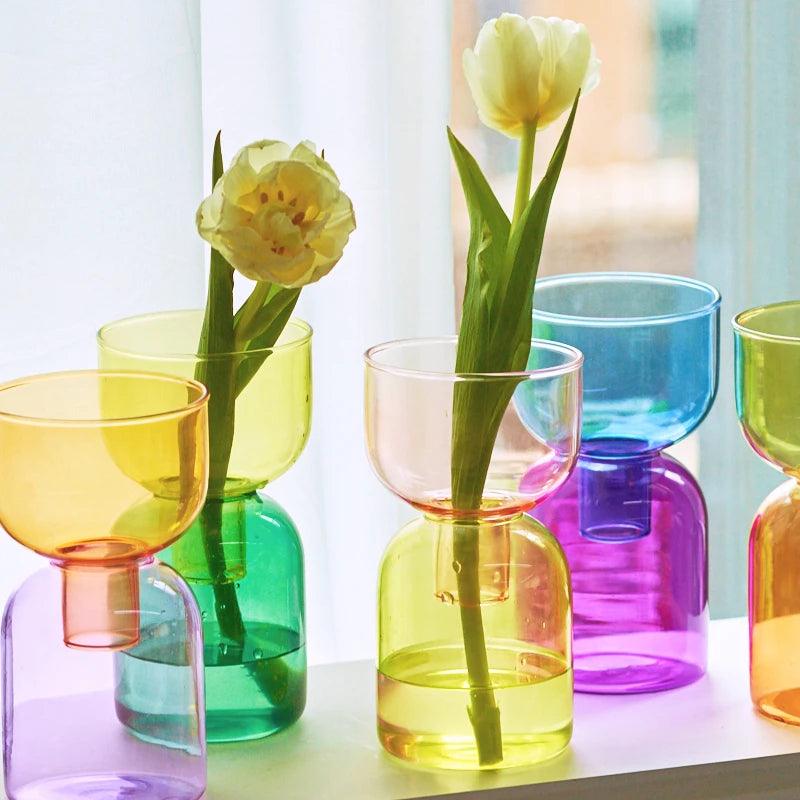 Hjemix | Glass Bodletop To-delt Vase