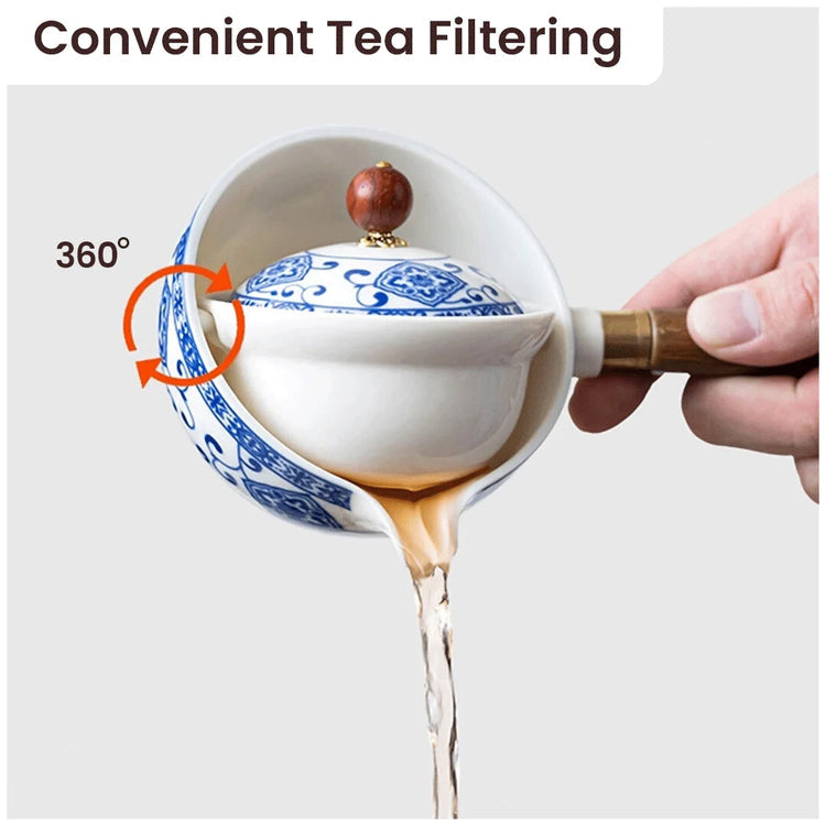 Hjemix | Gongfu Tesett laget av porselen - Tidøs eleganse, perfekt te