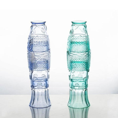 Hjemix | Farget Glasskoppsett i Koi Fisk Form - Salg
