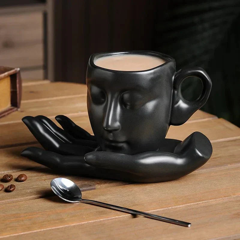 Hjemix | Kaffe koppsett med minimalistisk ansiktsform