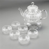 Hjemix | Krystallklar Glass Tekanne Sett