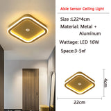 Hjemix | MotionGlide PIR Bevegelsessensor LED Taklampe | Smart Belysning | Energisparende | Perfekt for Gang & Bad