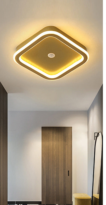 Hjemix | MotionGlide PIR Bevegelsessensor LED Taklampe | Smart Belysning | Energisparende | Perfekt for Gang & Bad