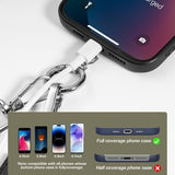 Hjemix | Justerbar telefon lanyard crossbody stropp med lommebok