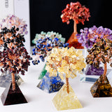 Hjemix | Naturstein Grus Pyramide Base Feng Shui Tre