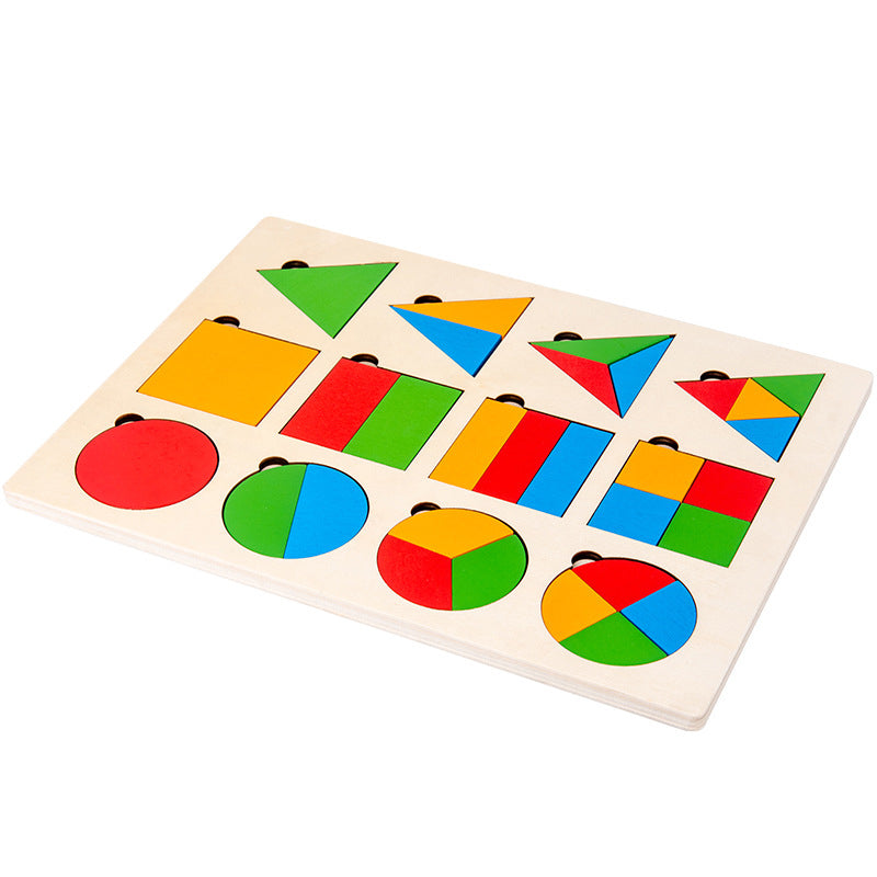 Hjemix | Montessori tre sorteringsspill med geometriske former