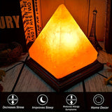 Hjemix | Saltlampe - Håndlaget Himalaya saltlampe med 8-farge skiftende LED, USB-drevet