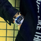 Hjemix | Menns Diamant Stil Kvarts Ur