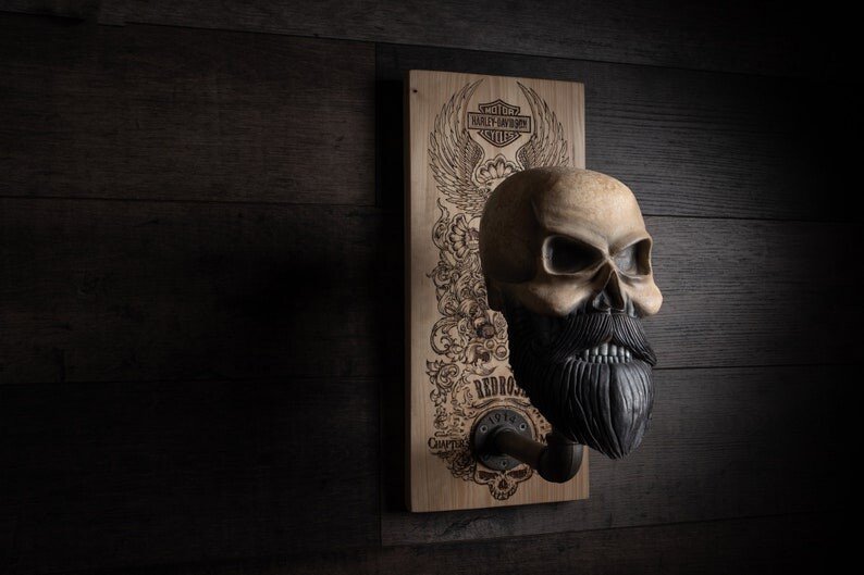 Hjemix | Bearded Skull – Eagle Skull & Cross