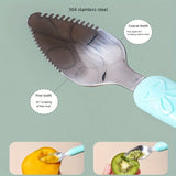 Hjemix | Baby Dobbel Hode Skraping Frukt Skje