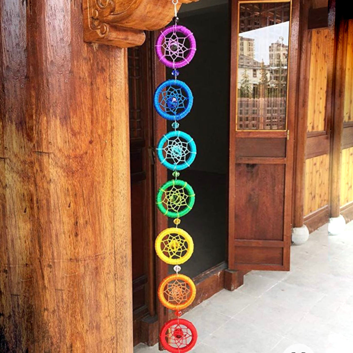Hjemix | Chakra Dreamcatcher Rainbow Yoga Wall Decoration