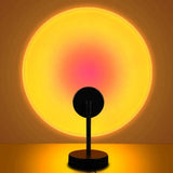 Hjemix | l Stillegant Retro Bordlampe med Solnedgang