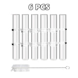 Hjemix | Fleksible Blomster Vaser med Hengsler | Moderne Glassrør Vase