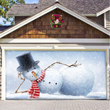 Hjemix | Snow Garage Door Banner Ornament
