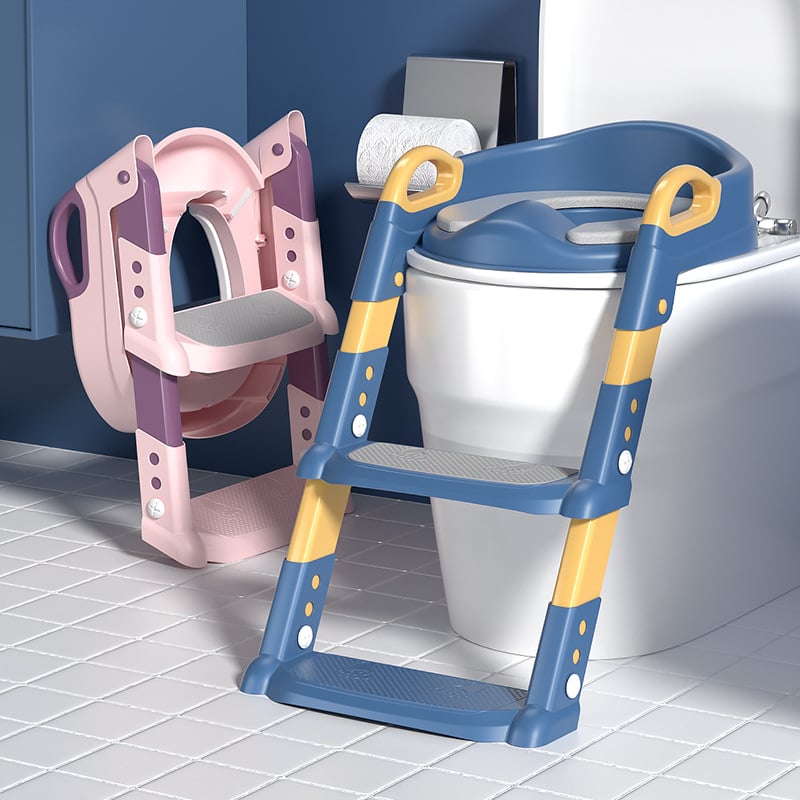 Hjemix | 2024 Ny Potty Trening Toalettsete for Barn med Trinnstolpe Stege